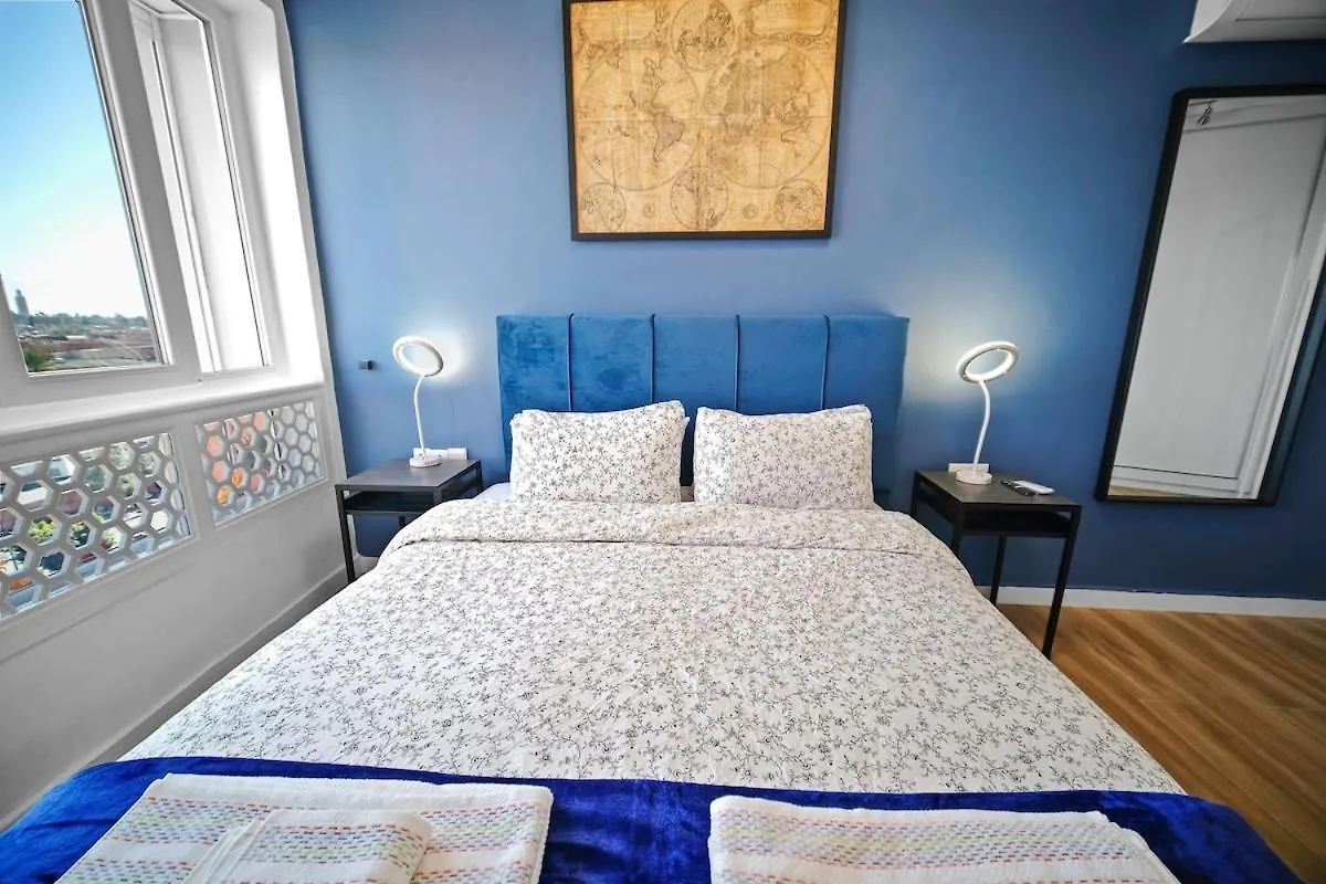 Cozy Apartment With Panoramic View In Centre Town Marrakesh